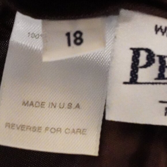 Pendleton, 100% Virgin Wool Straight Trouser Dress Pants, Brown - Picture 9 of 10